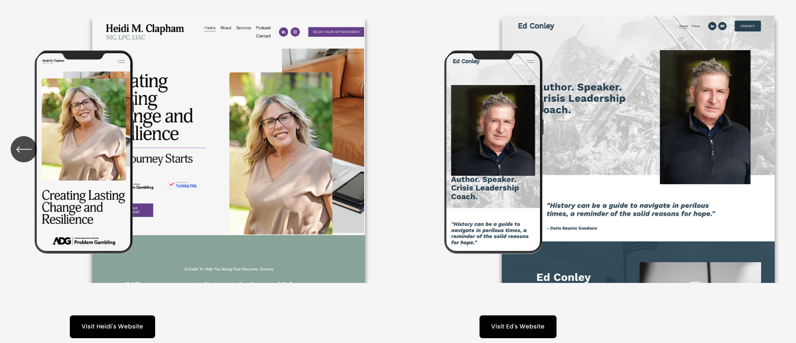 Heidi M. Clapham and Ed Conley websites